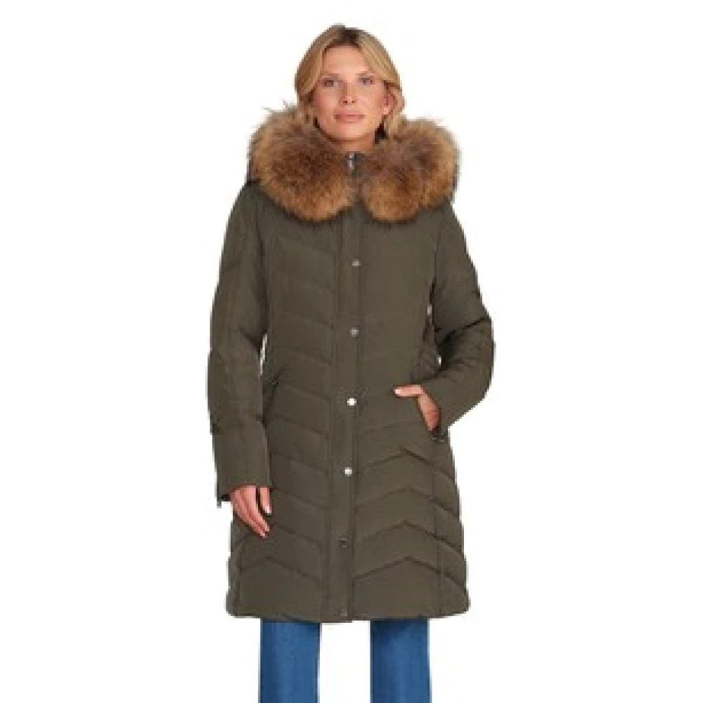 Saki Jemma Khaki Donsjas Green Dames