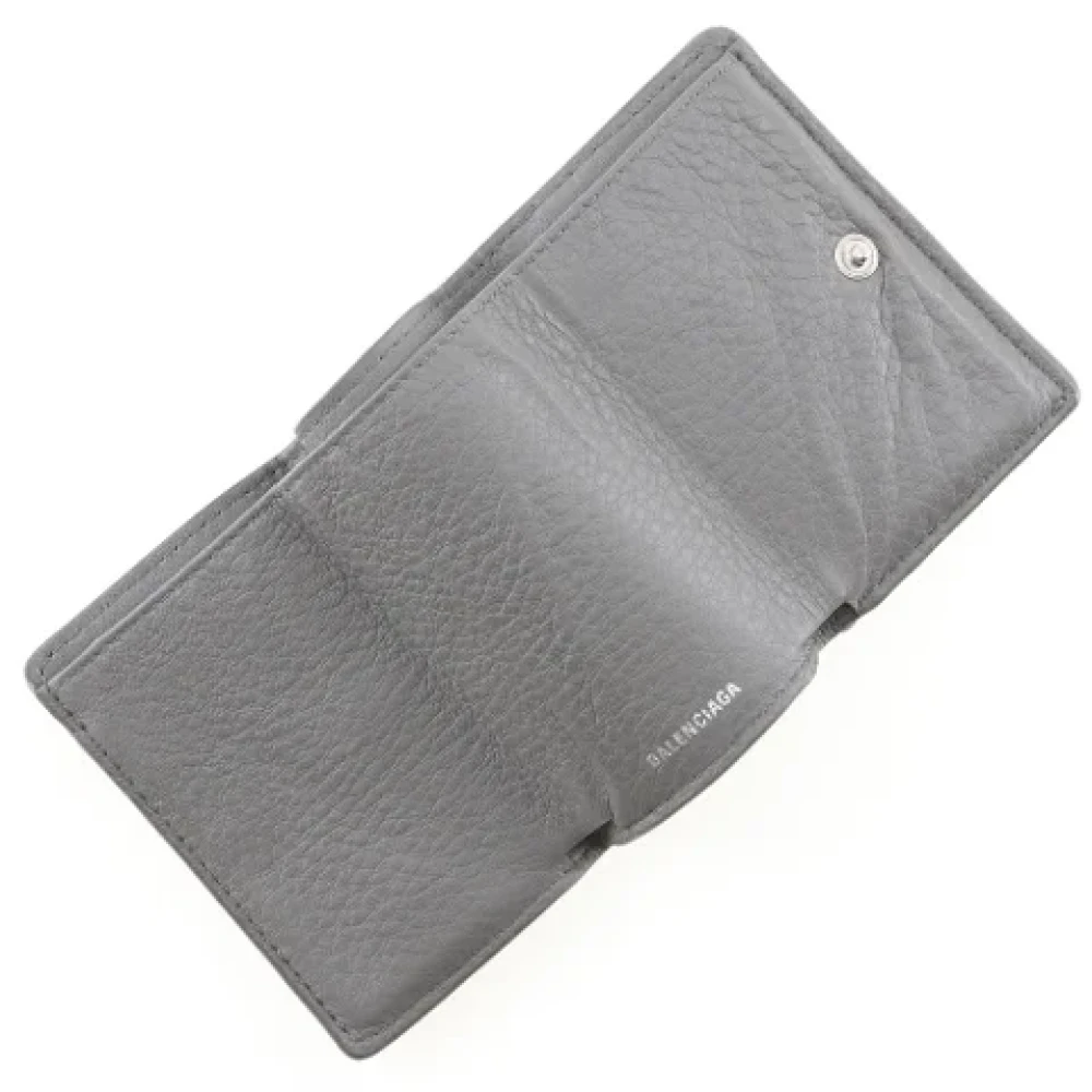 Balenciaga Vintage Pre-owned Leather wallets Gray Dames