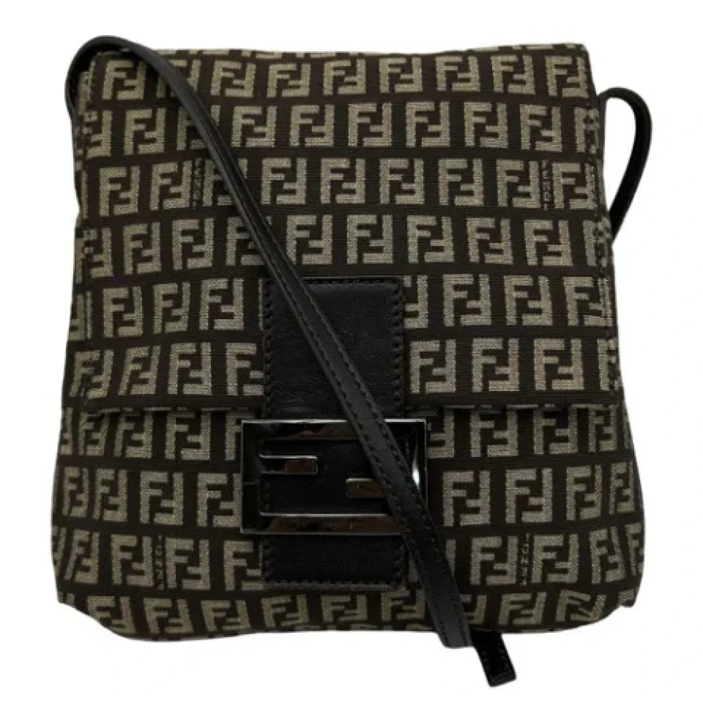 Fendi Vintage Pre-owned Canvas fendi-bags Brown Dames