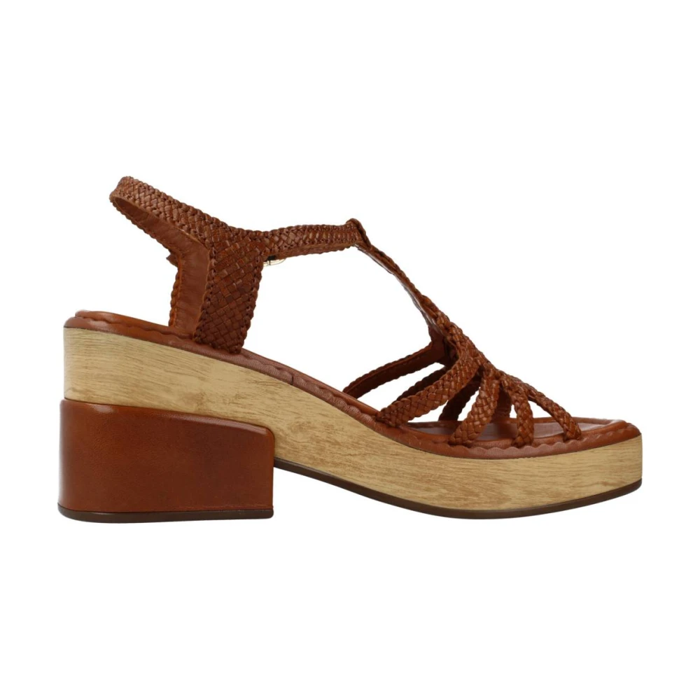 Pons Quintana High Heel Sandals Brown Dames