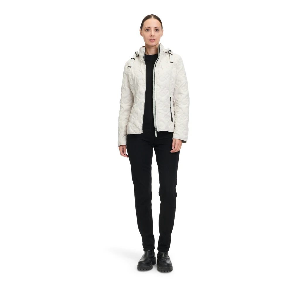 Gil Bret Hoodie met grafisch patroon Beige Dames