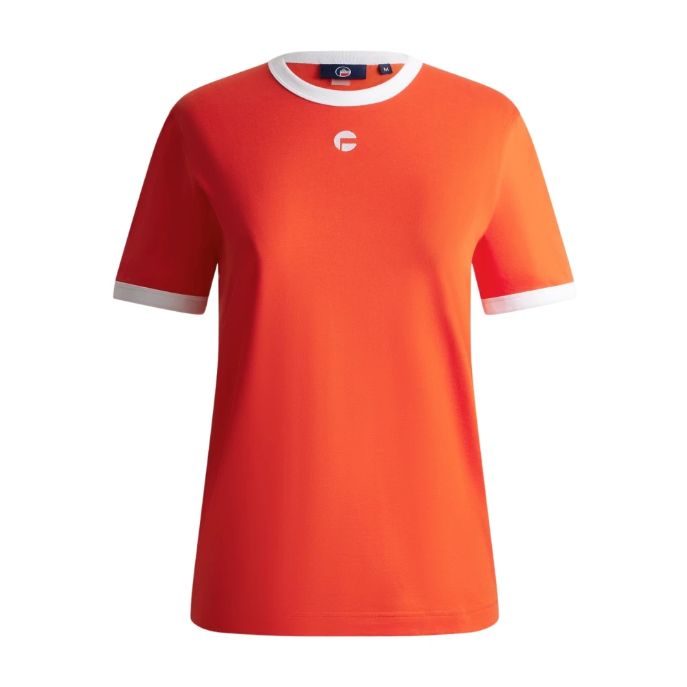 Fusalp Kvinno Röd Toppar Dam, M, Bomull, Talixe Tee Shirt