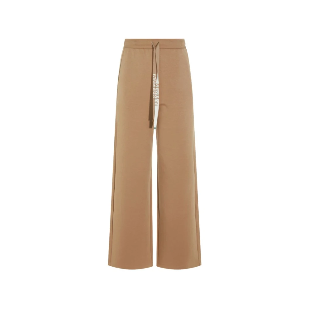 Max Mara - Pantalones Anchos - Trousers - Mujer - Marrón - S
