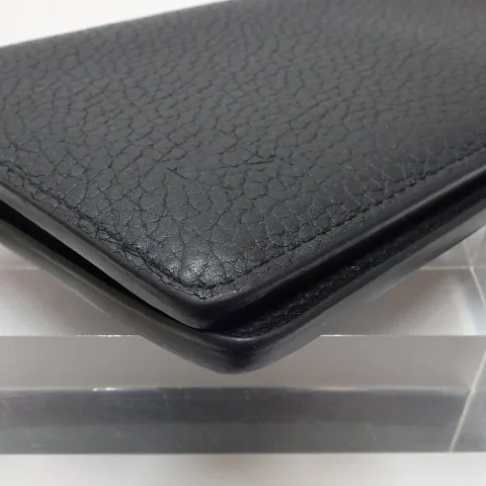 Louis Vuitton Vintage Pre-owned Leather wallets Black Heren