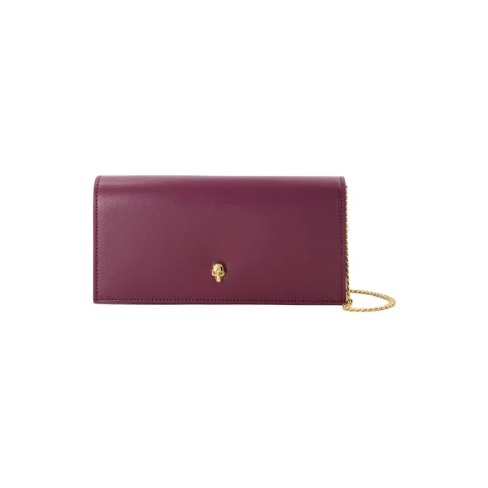 Alexander McQueen Pre-owned Leather wallets Purple Dames