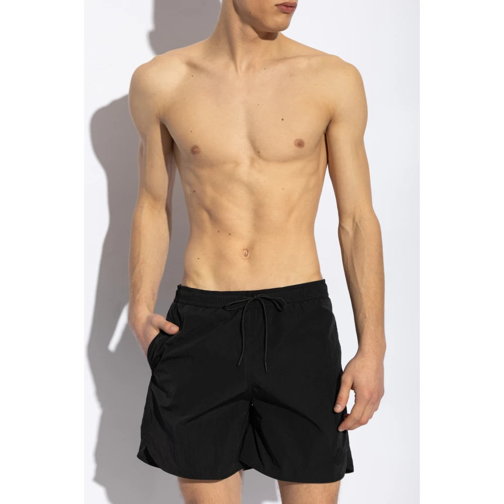 Moncler Zwembroek Black Heren