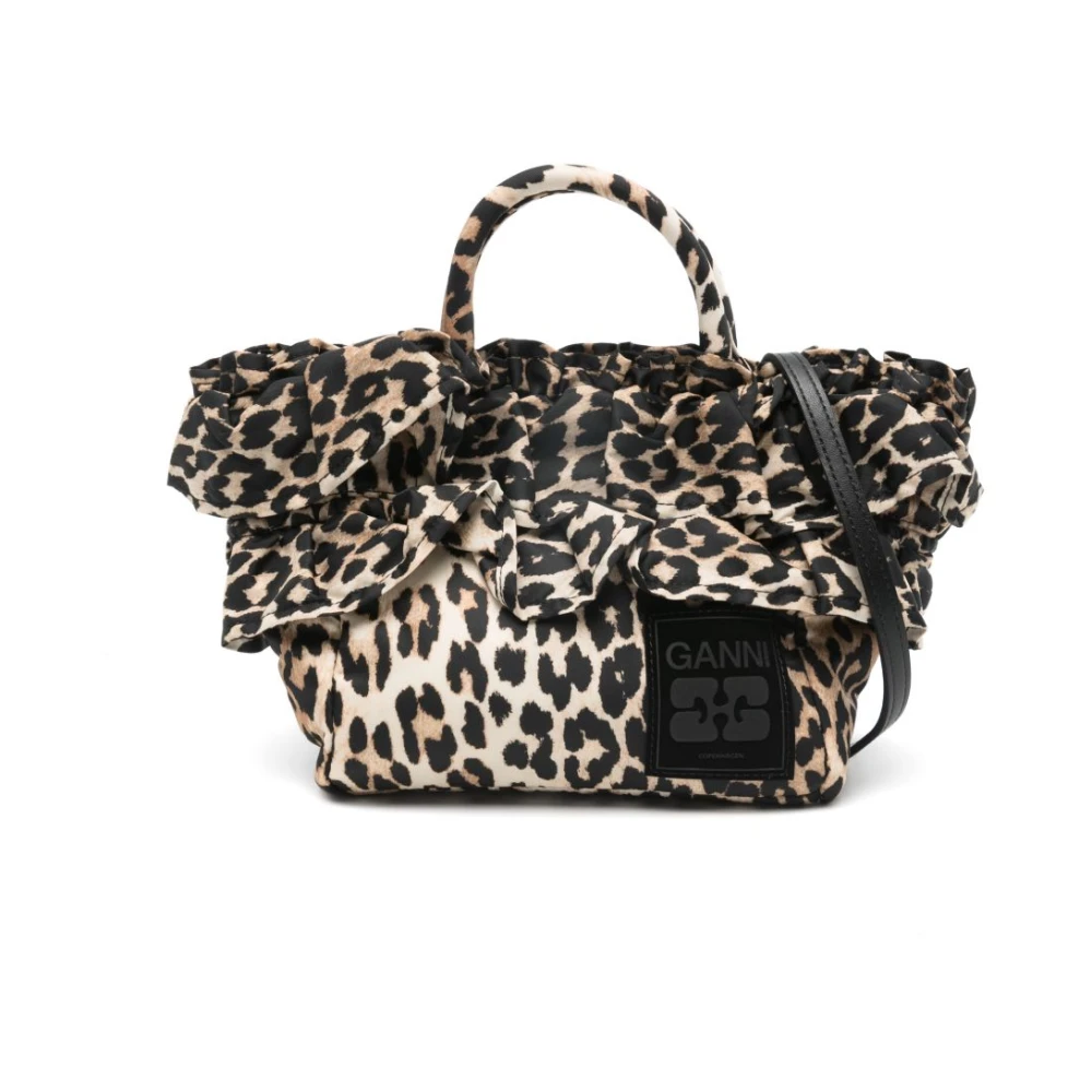 Ganni Women's Leopard Xxl Tote