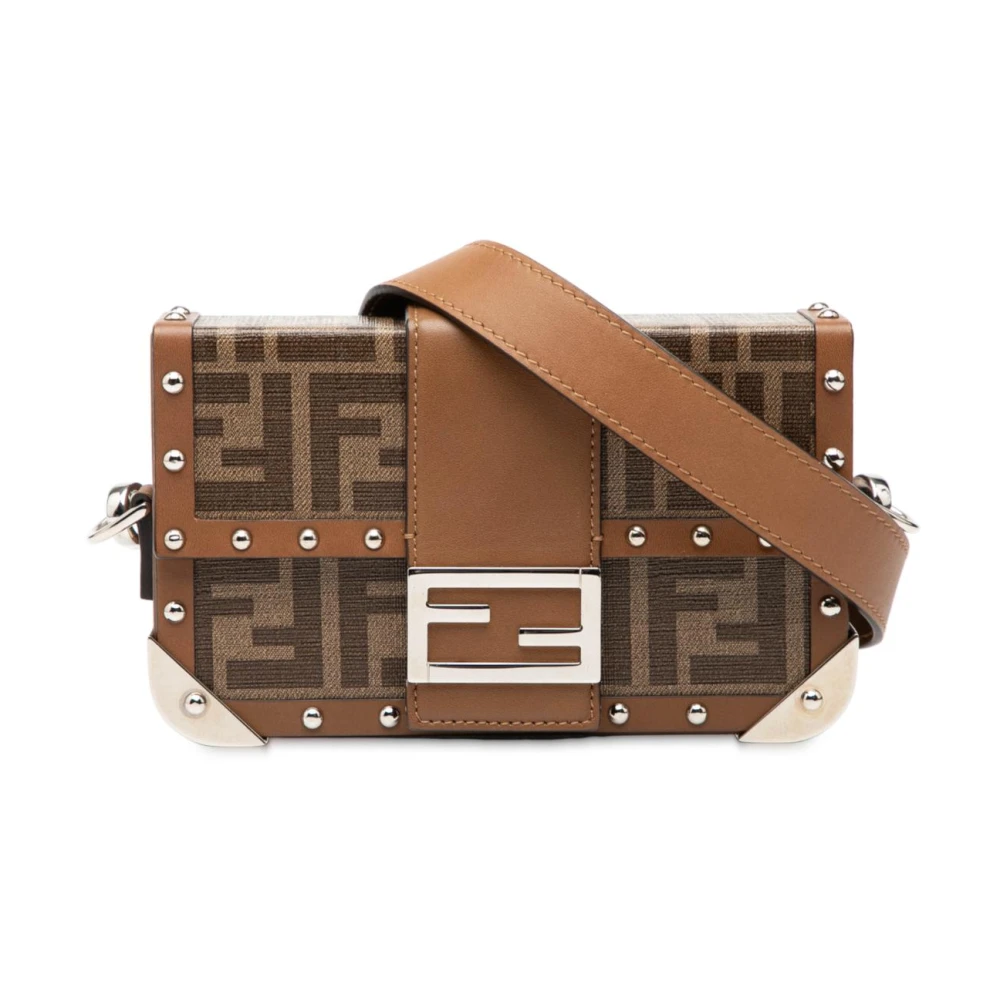 Fendi Vintage Women's Brown Pre-Owned Box Handbag