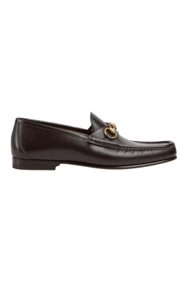 Mörkbruna Läder Horsebit Loafers