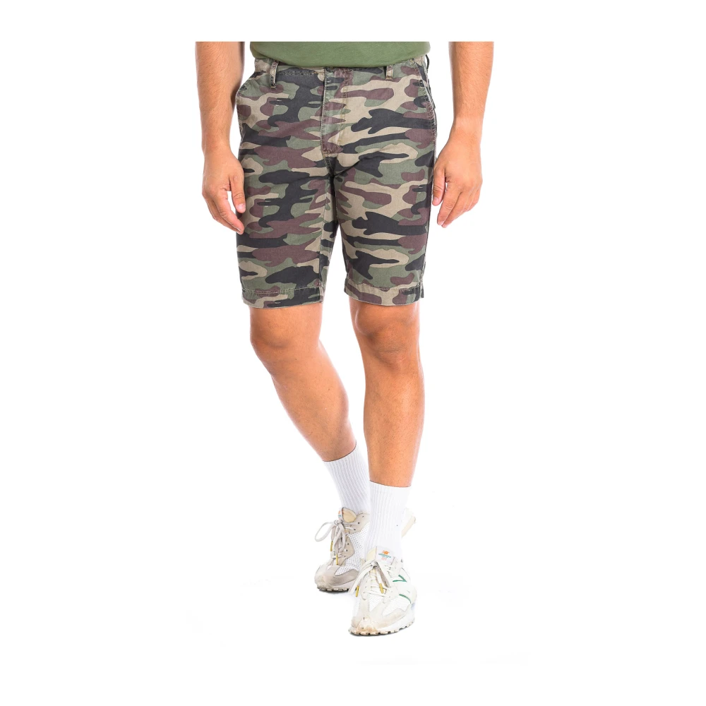 La Martina Green Military Bermuda Shorts - Male - Casual Shorts - W33 - Shorts