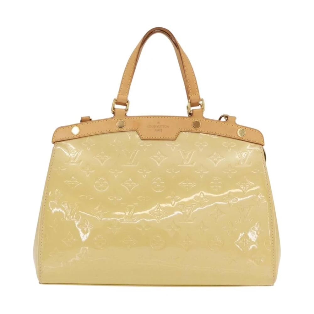 Louis Vuitton Vintage Women's Beige Pre-Owned Monogram Vernis Alma Handbag