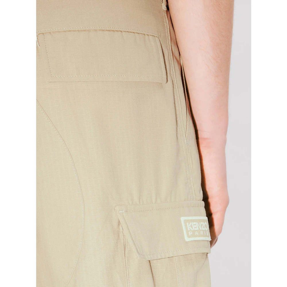 Kenzo Beige Cargo Werkbroek Beige Heren