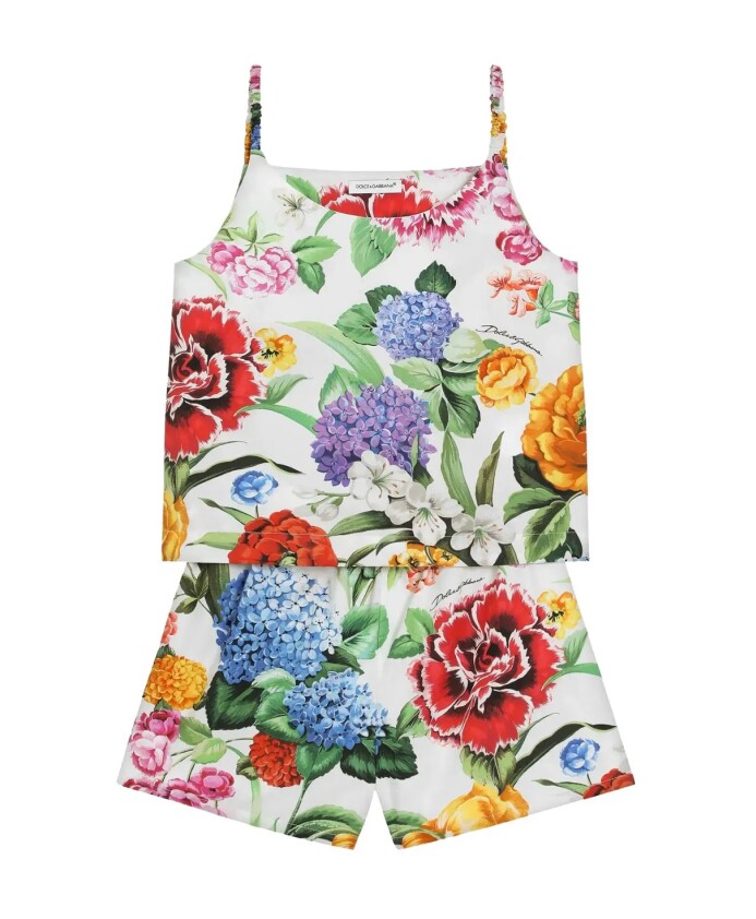 robe-en-coton-multicolore