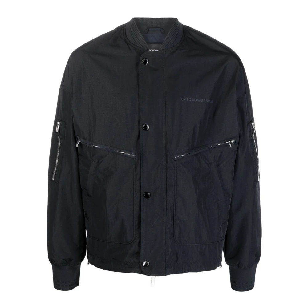 Emporio Armani Men's Blue Bomber Jacket 3R1bm51nnfz0920