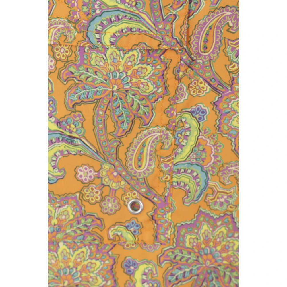 ETRO Rood Paisley Zwemkleding Set Multicolor Heren