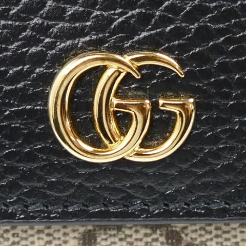 Gucci Vintage Pre-owned Canvas wallets Black Dames