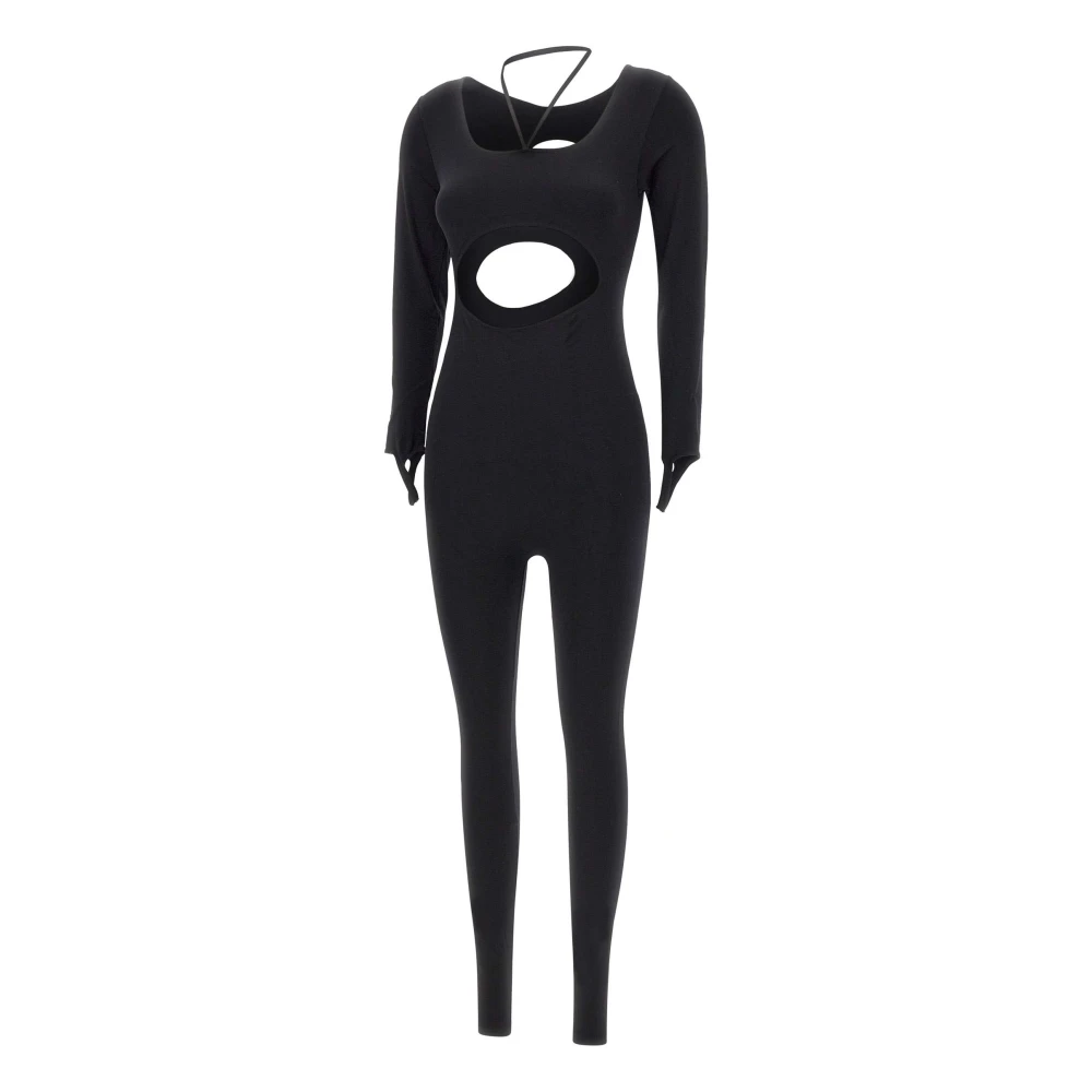 Andrea Adamo Zwart Sculpting Jumpsuit met Cut-Out Details Black Dames