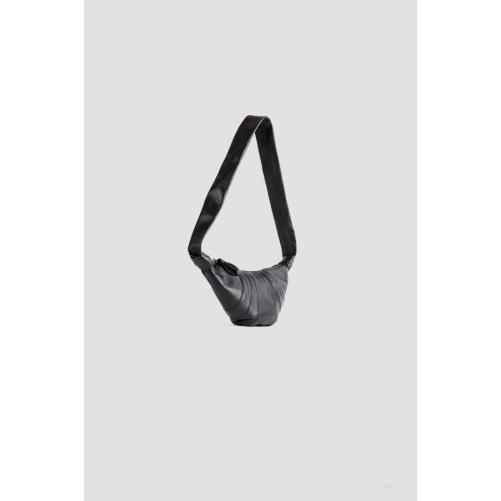 Lemaire Zwarte Nappa Leren Schoudertas Black Dames