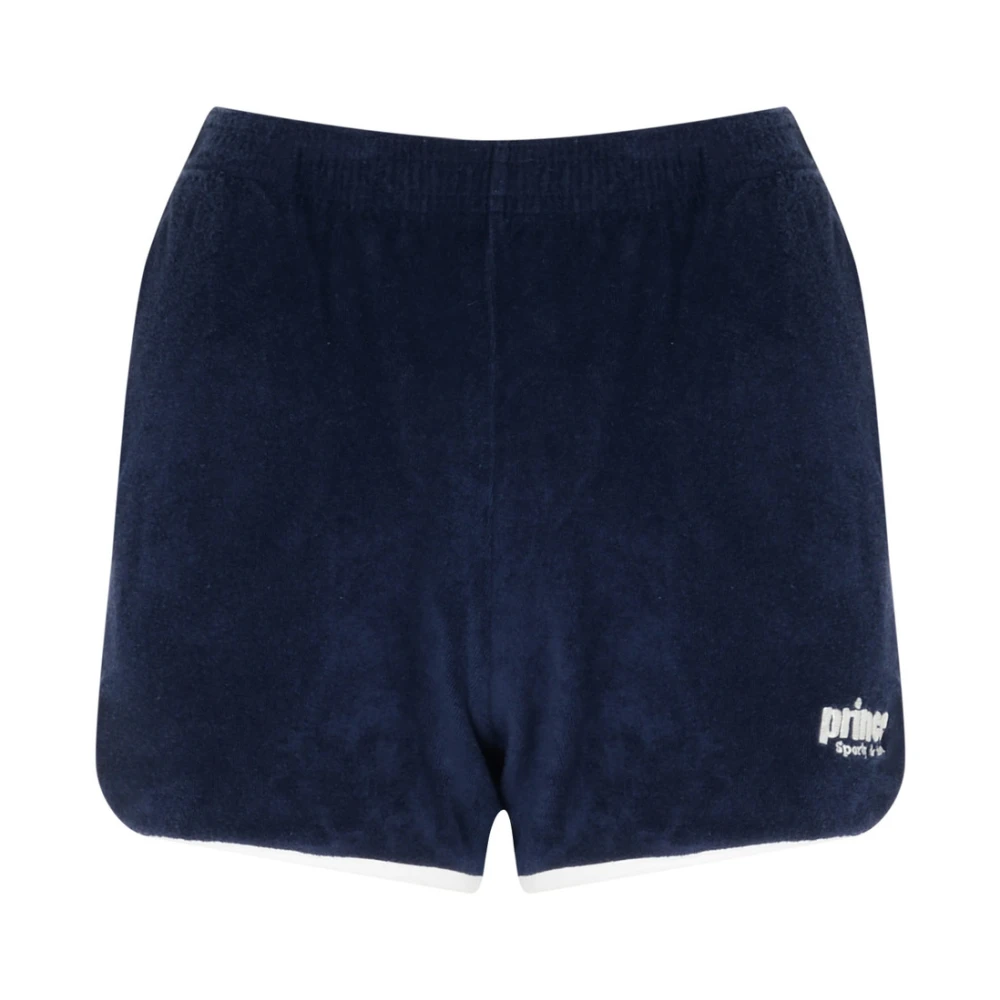 Sporty & Rich Navy Terry Shorts Aktiv Kvinna Blue, Dam