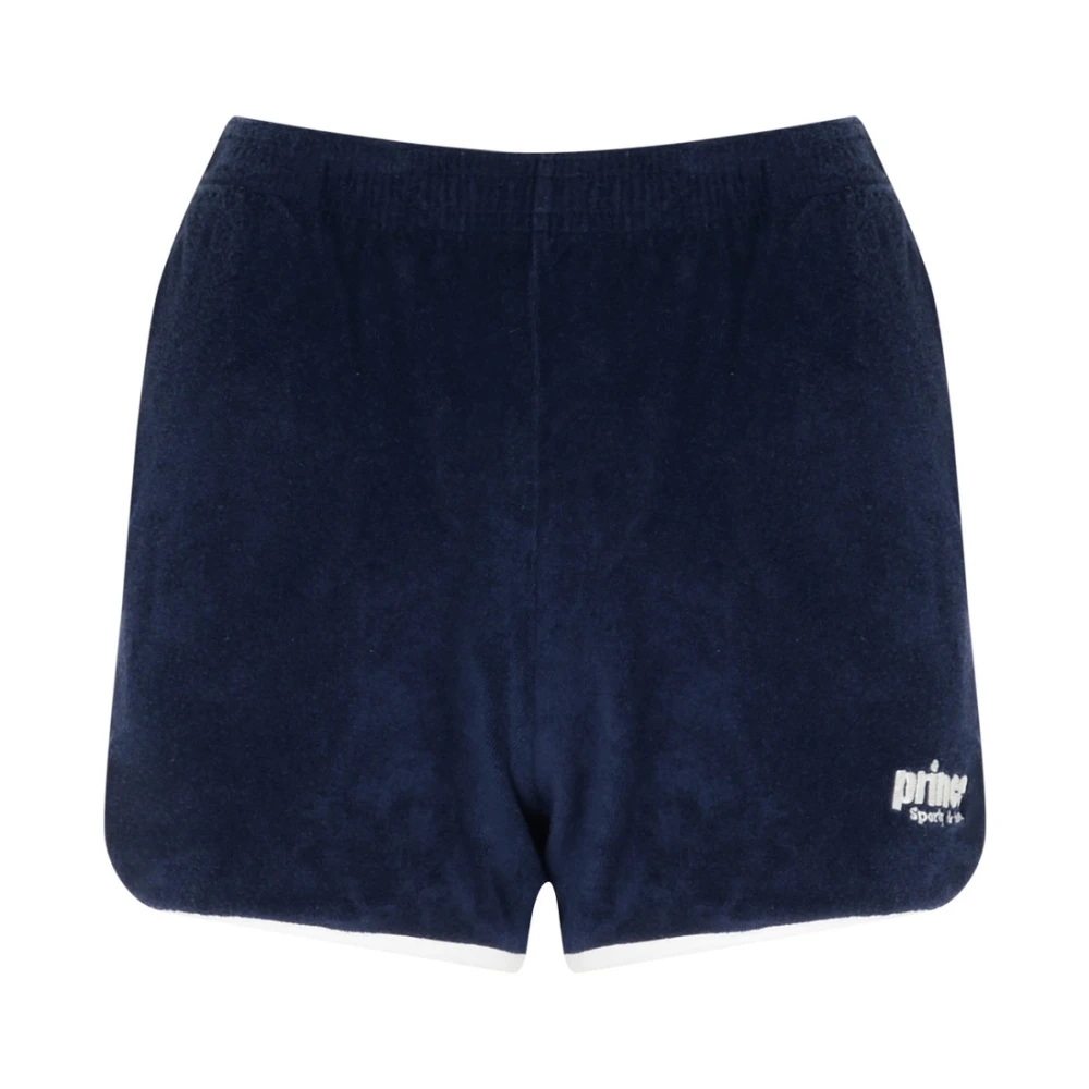Sporty & Rich Prince Terry Shorts Navy Blue Dames
