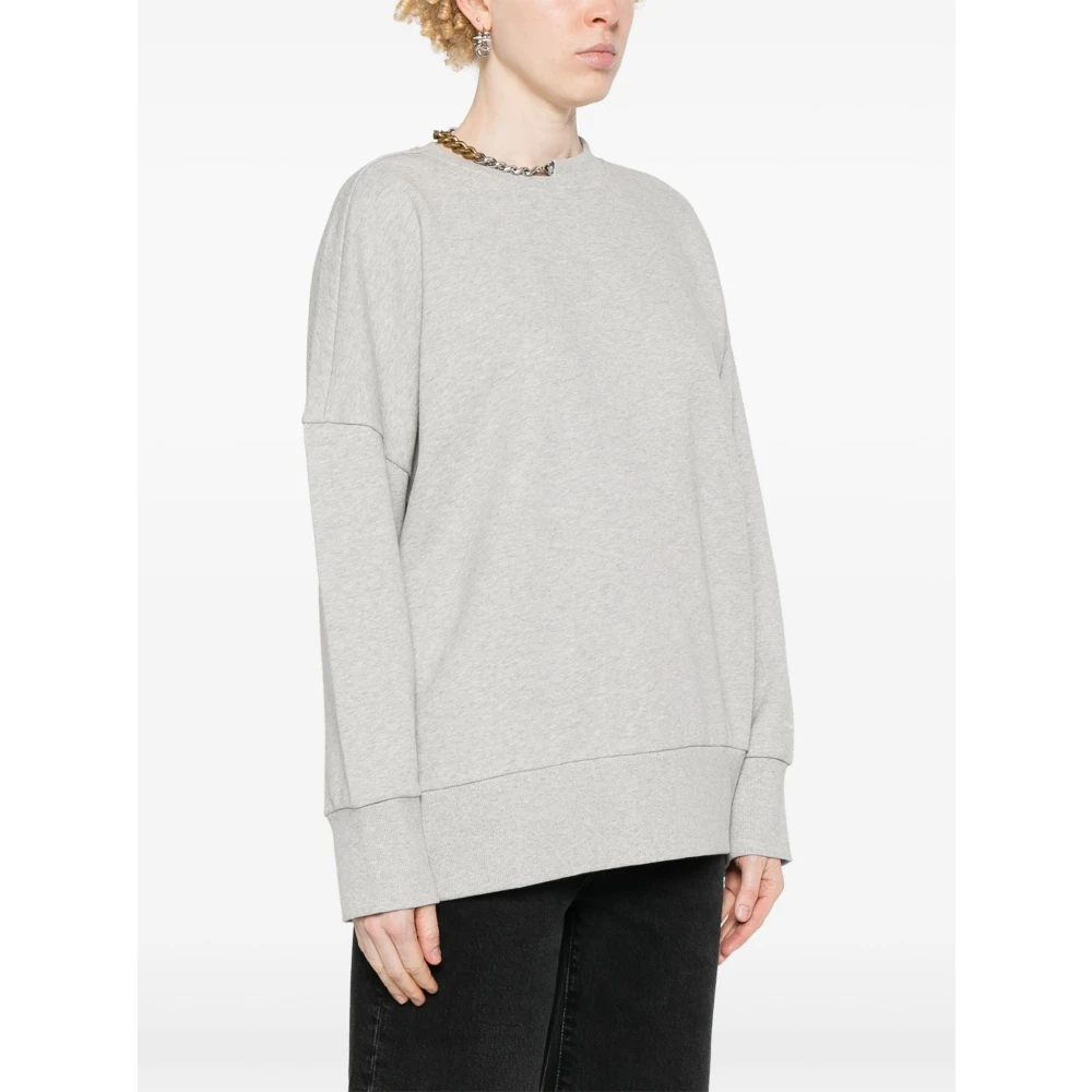 Stella Mccartney Lichtgrijze Melange Sweatshirt voor Vrouwen Gray Dames