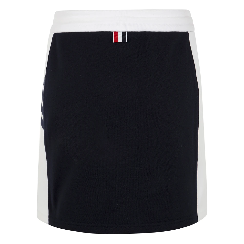 Thom Browne Klassieke Mini Rok met Engineered 4 Bar Blue Dames