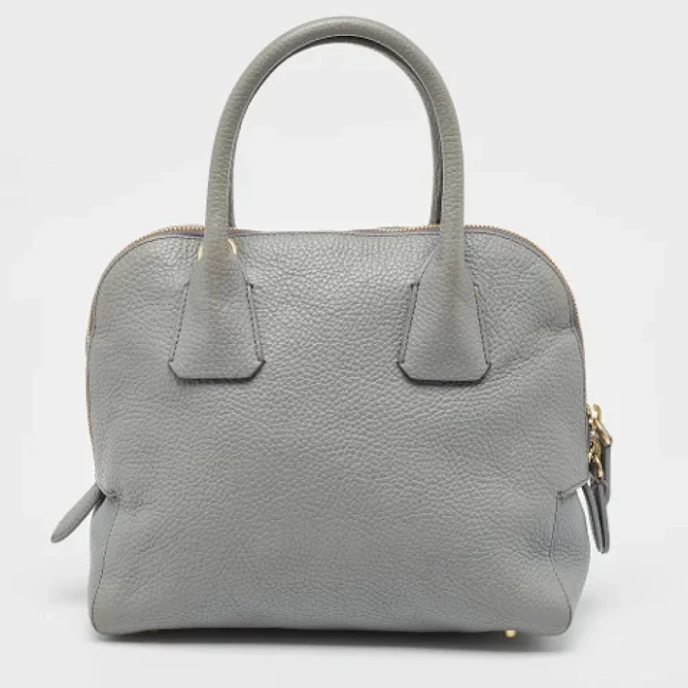 Burberry Vintage Pre-owned Leather handbags Gray Dames