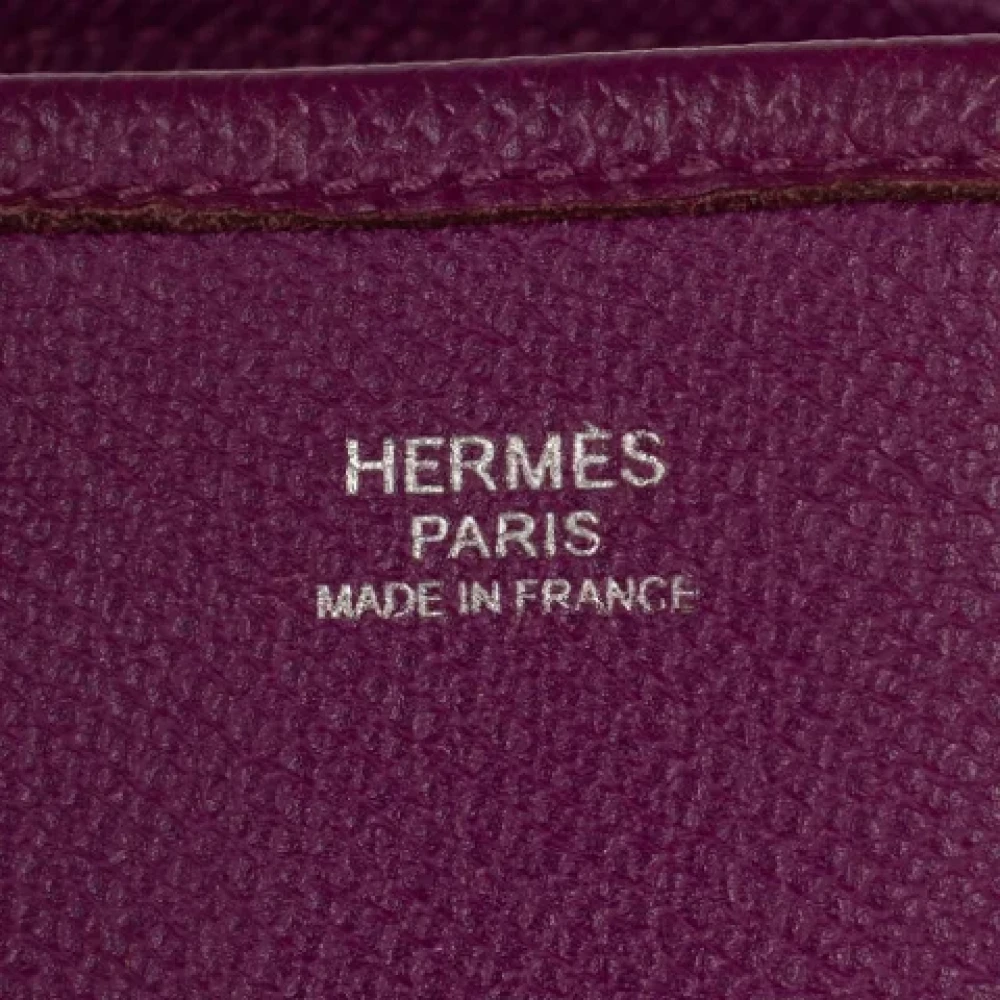 Hermès Vintage Pre-owned Leather shoulder-bags Purple Dames