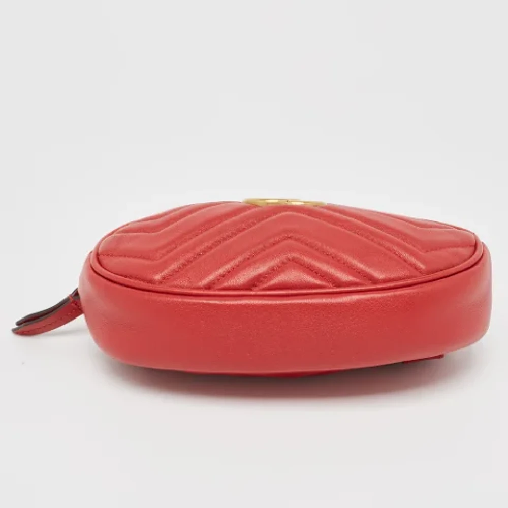 Gucci Vintage Pre-owned Leather handbags Red Dames