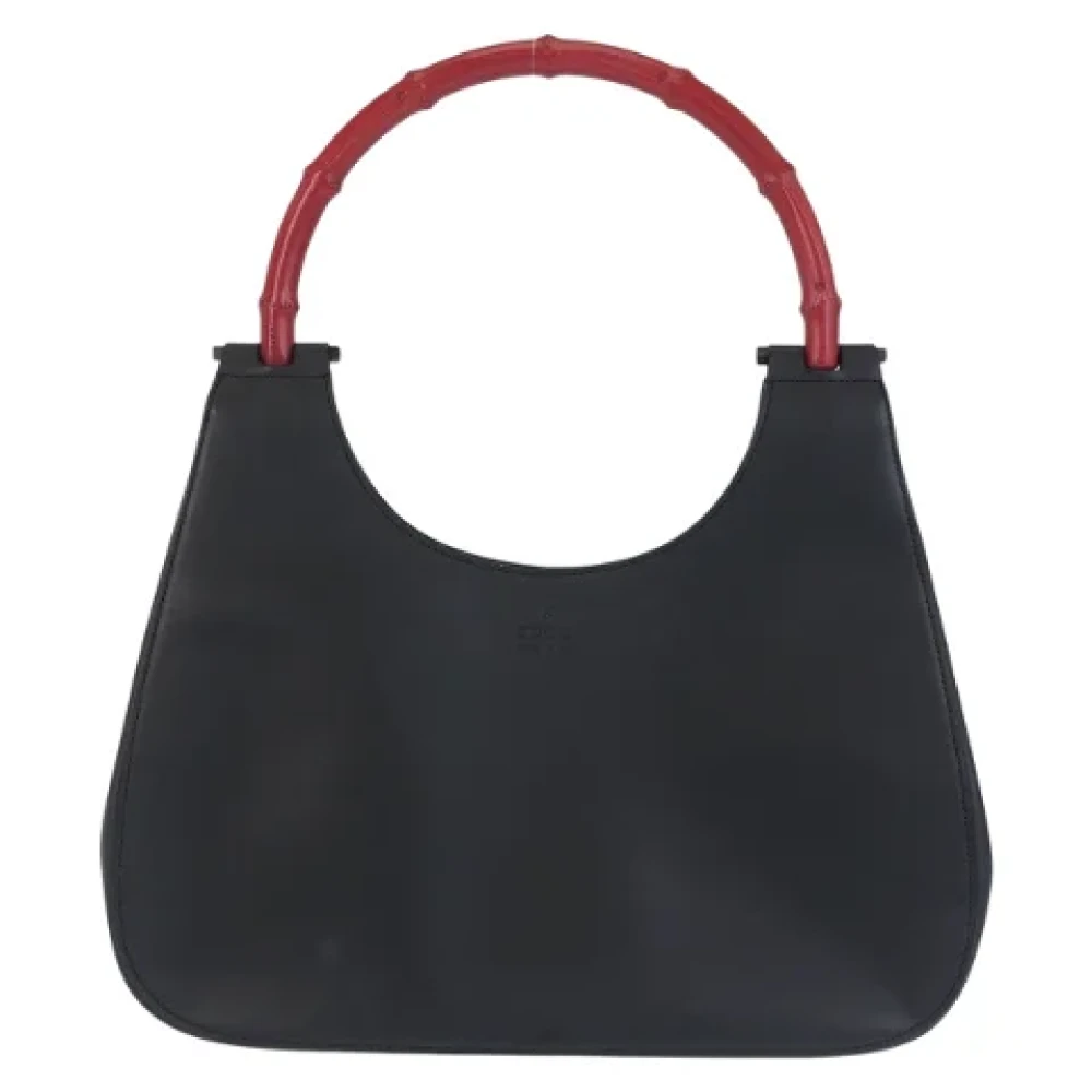 Gucci Vintage Pre-owned Leather handbags Black Dames