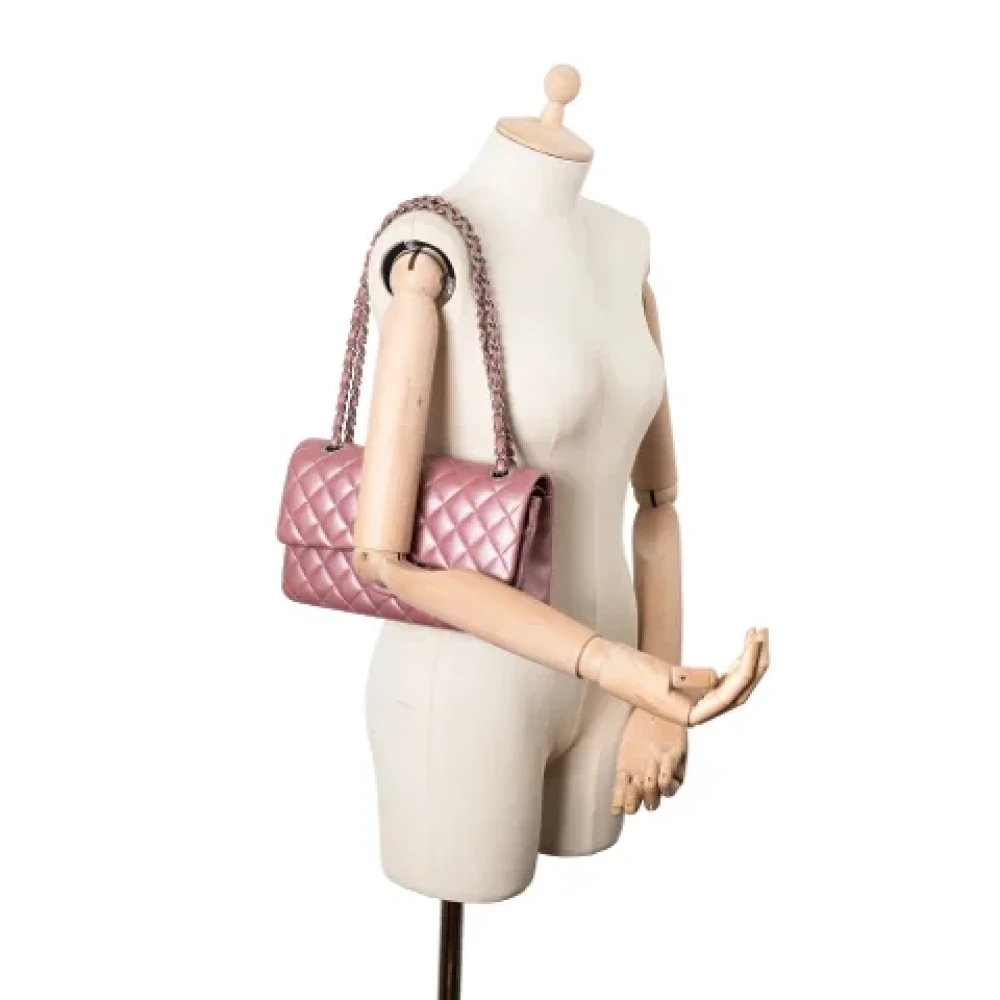 Chanel Vintage Pre-owned Leather chanel-bags Pink Dames
