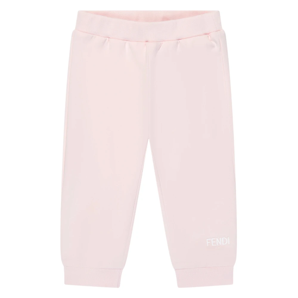 Fendi Girls Pink Sweatpants, 18 M, Chic Logo Joggers