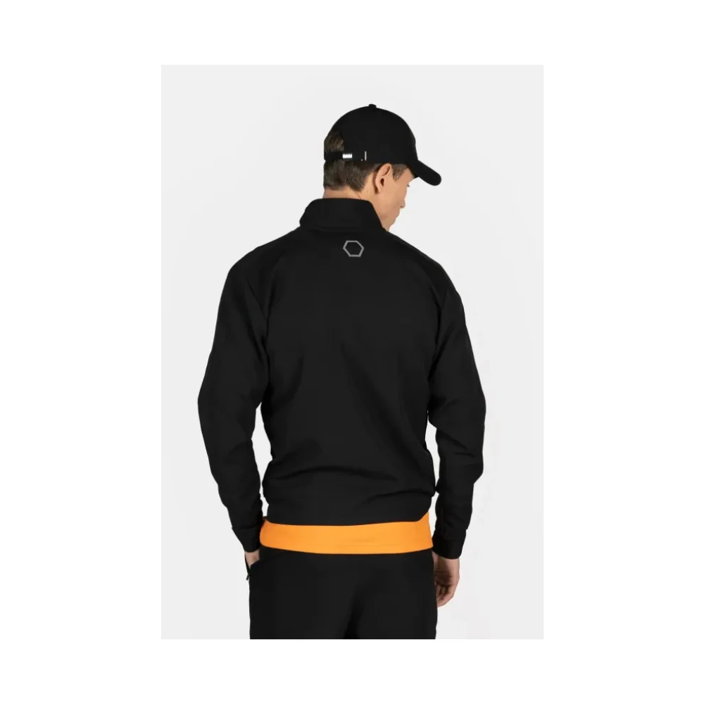 Balr. Zwarte Katoenen Vest met Tweewegritssluiting Black Heren