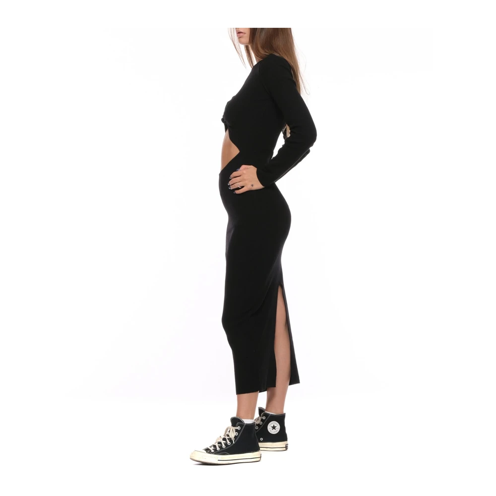Akep Abiti Vskd03025 Zwarte Jurk Black Dames