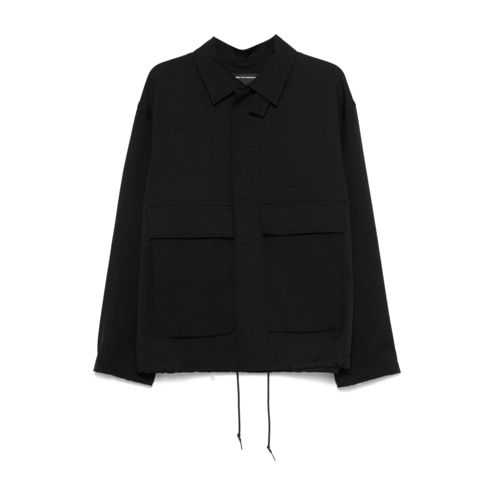 Y-3 Zwarte Stijlvolle Jassen Black Heren