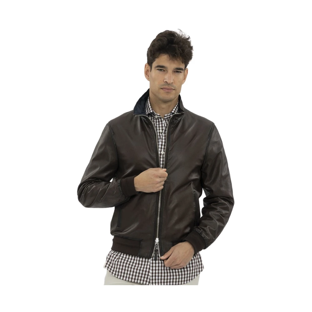 The Jack Leathers Leren Jas Brown Heren
