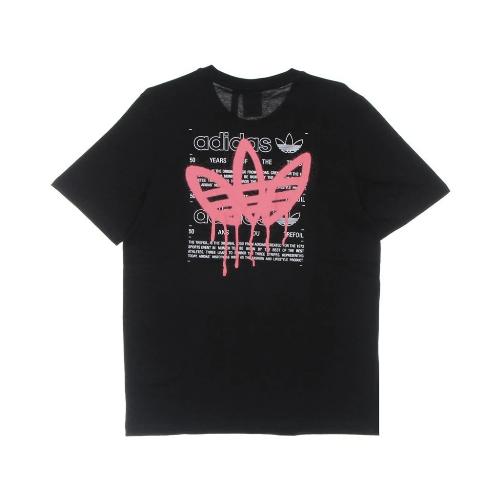 Adidas Behind Tee Zwart Streetwear Black Heren