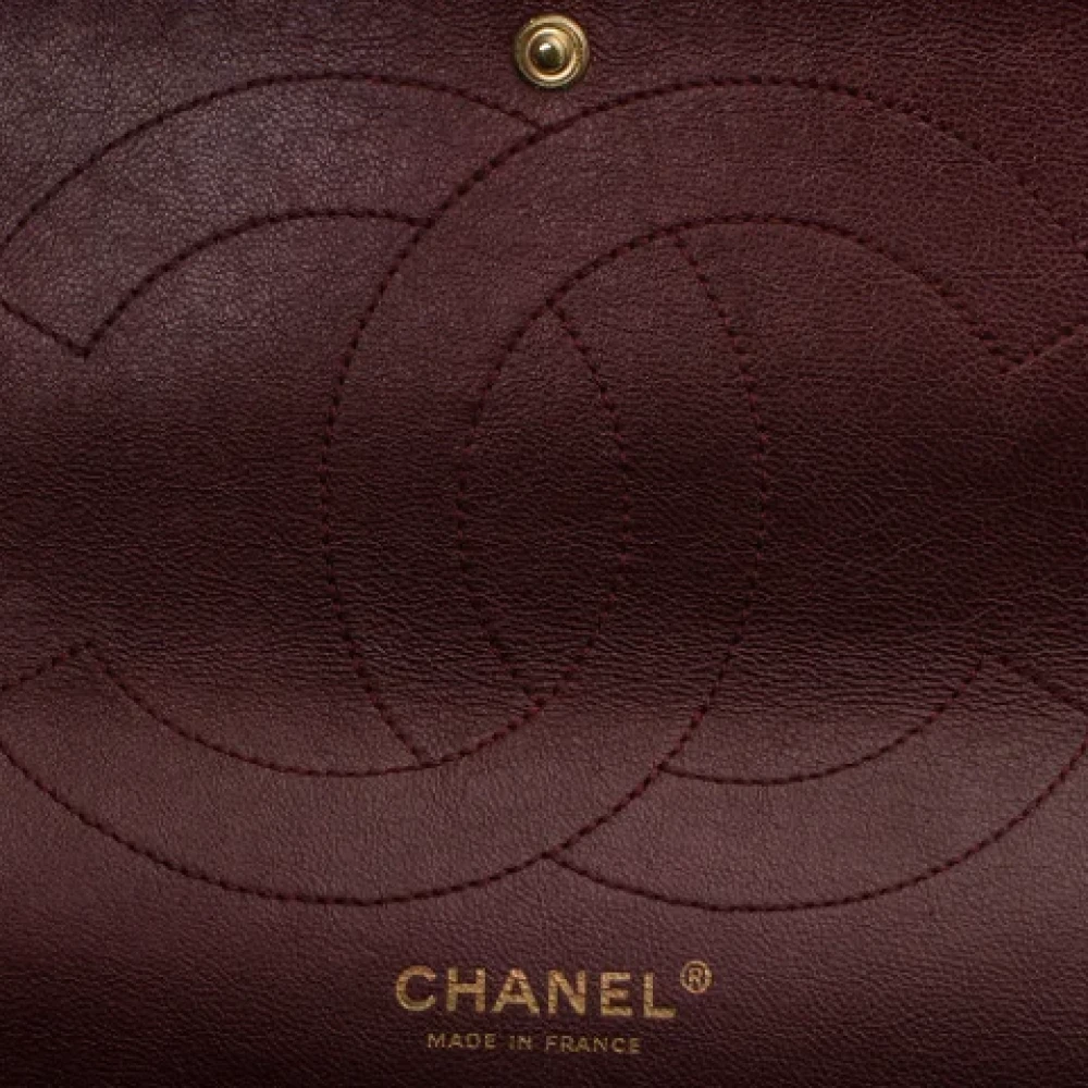 Chanel Vintage Pre-owned Leather chanel-bags Purple Dames