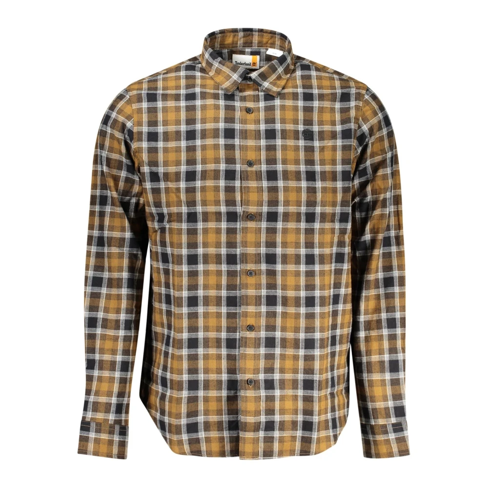 Timberland Geruit overhemd lange mouwen bruin Brown Heren