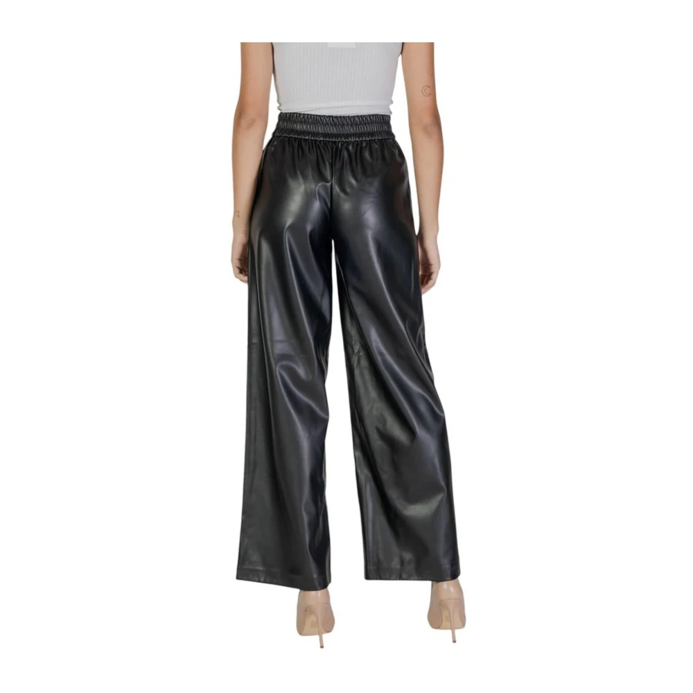 Only Zwarte polyester damesbroek Herfst Winter collectie Black Dames