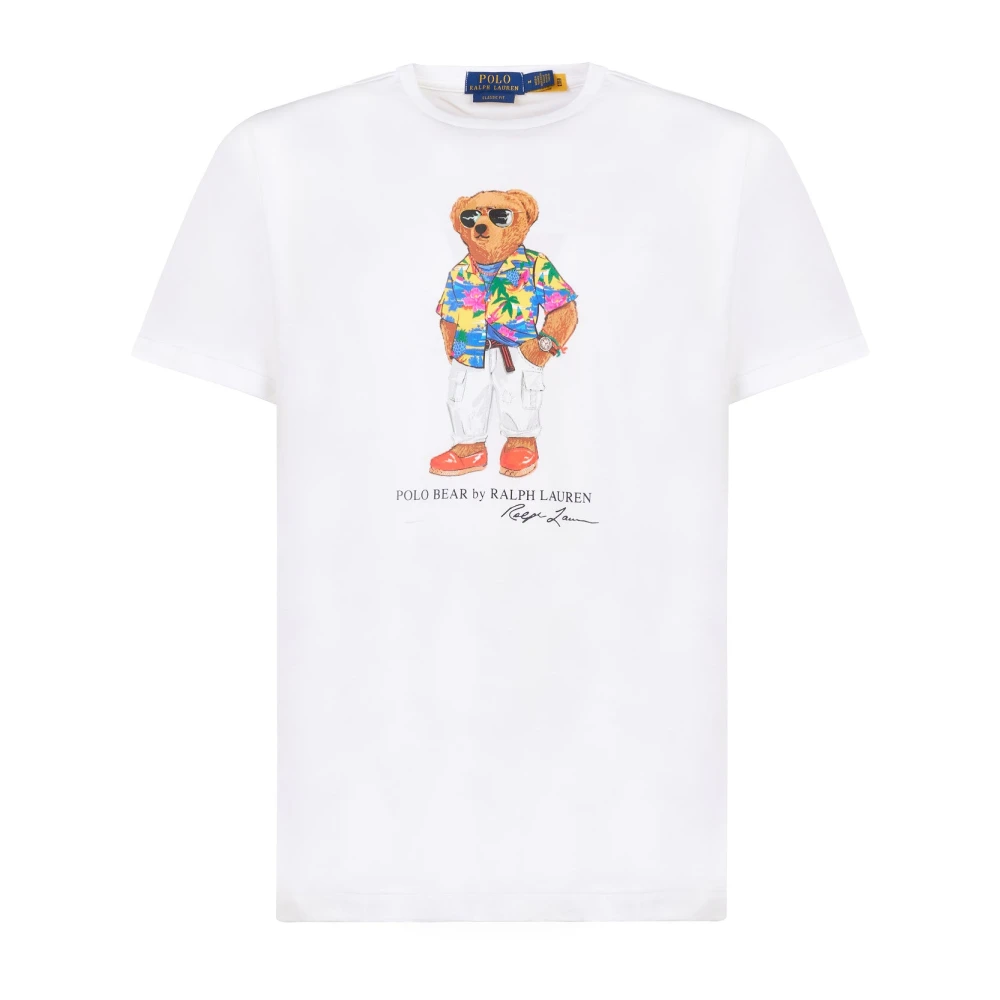 Polo Ralph Lauren Witte Polo Bear Graphic T-shirts en Polos White Heren