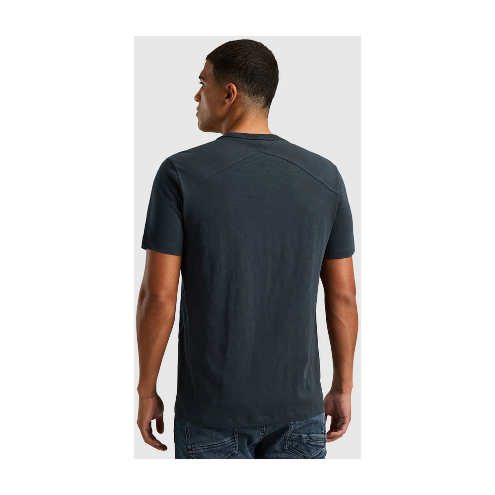 Cast Iron Essentieel korte mouw ronde hals T-shirt Blue Heren