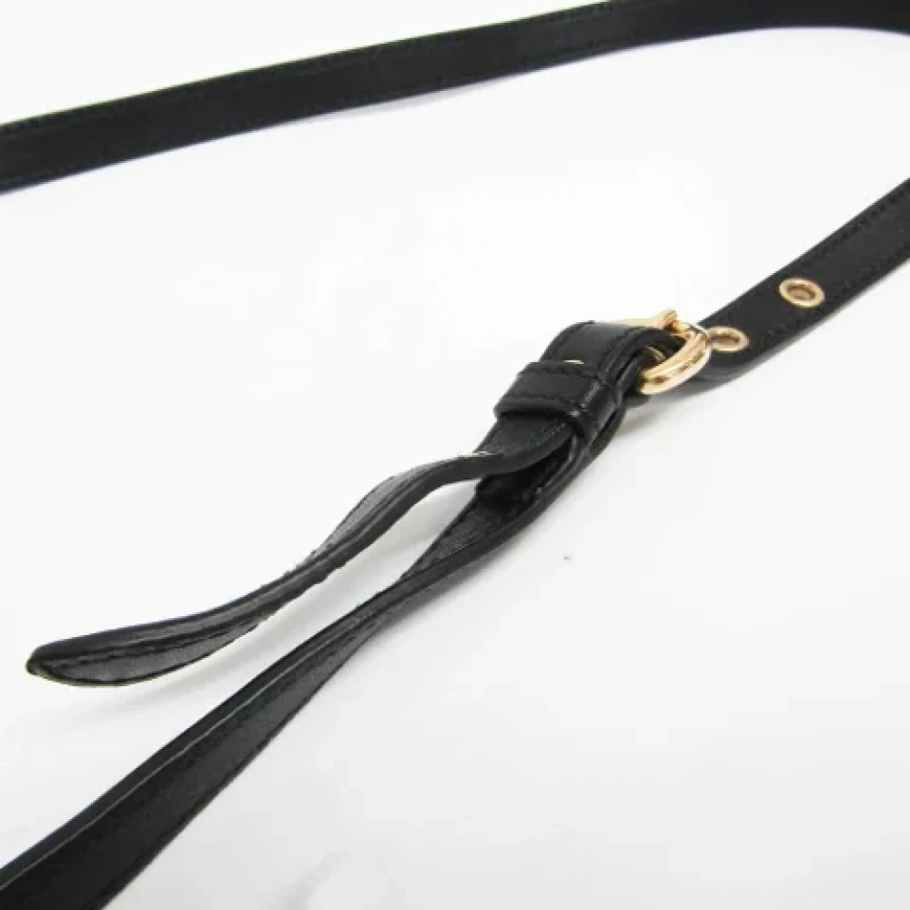Miu Pre-owned Leather handbags Black Dames