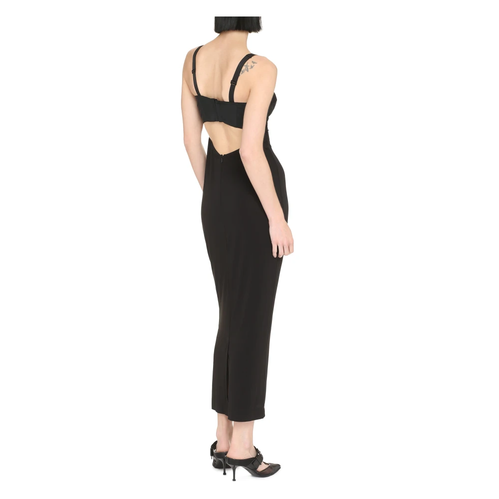 Dolce & Gabbana Elegante Zwarte Jurk voor Vrouwen Black Dames