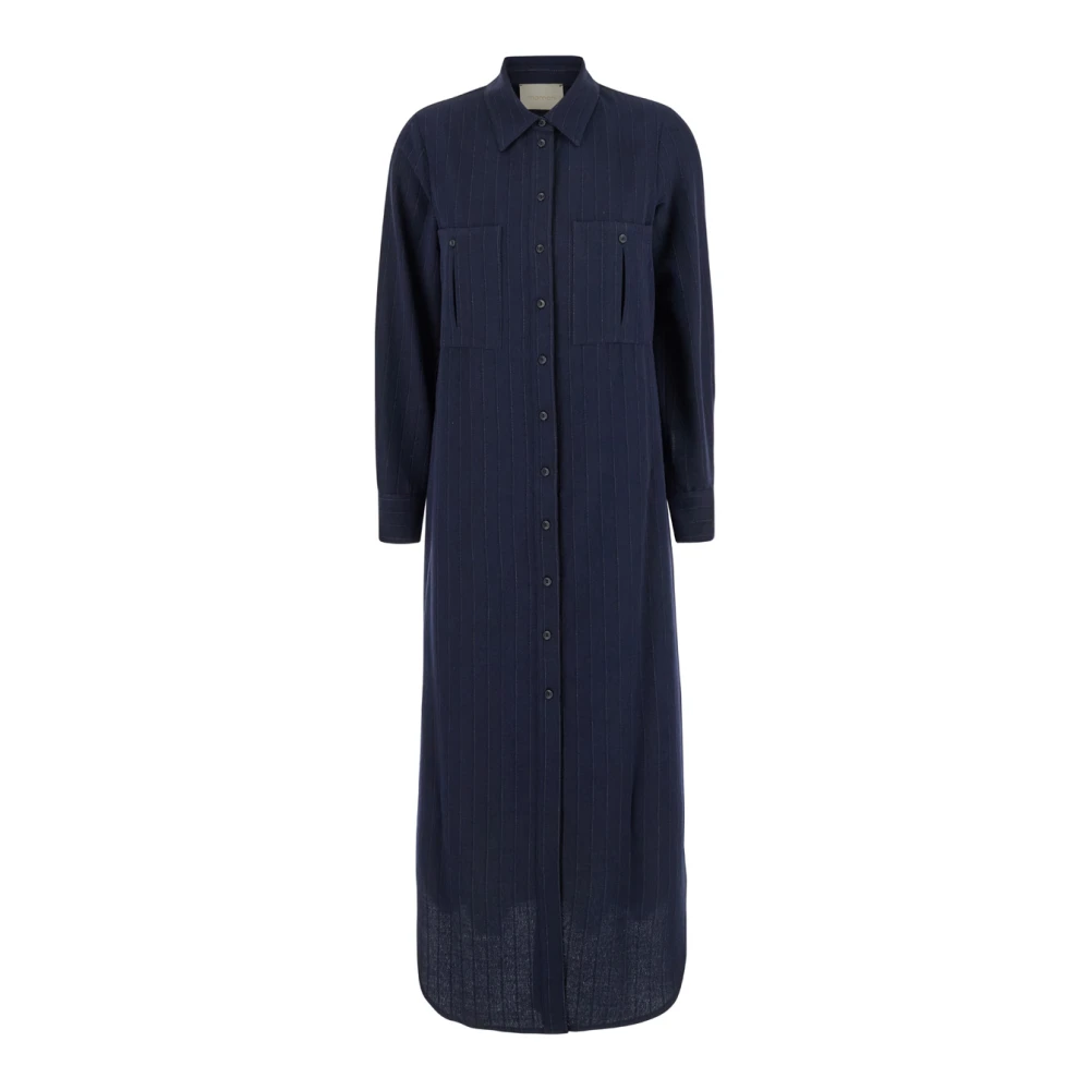 Momoni Elegante Hana Jurk Collectie Blue Dames