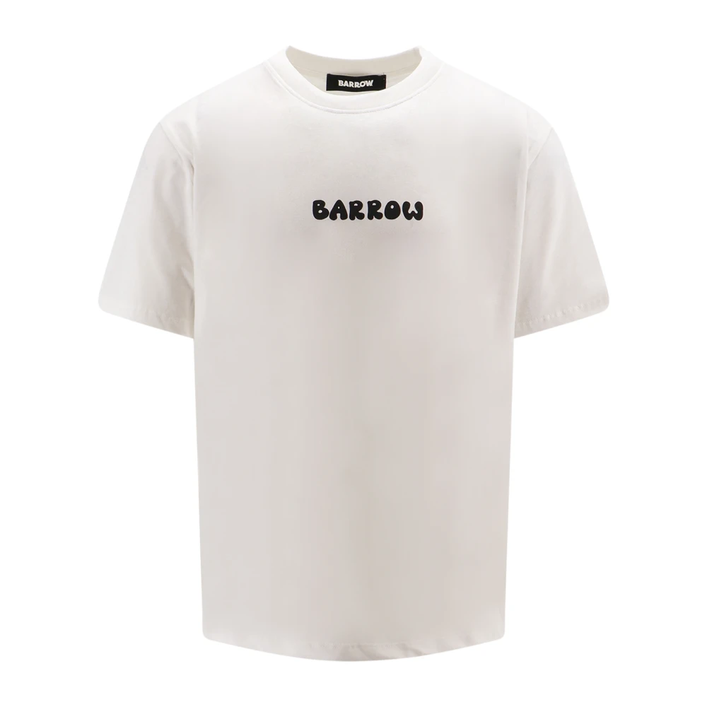 Barrow Katoenen T-Shirt met Logo White Heren