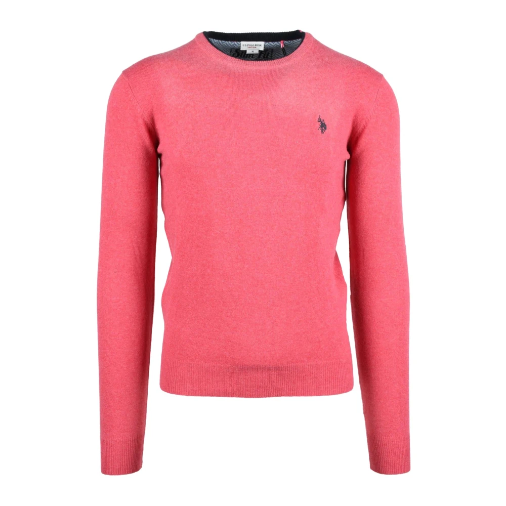 U.s. Polo Assn. Wolmix Kasjmier Trui Pink Heren