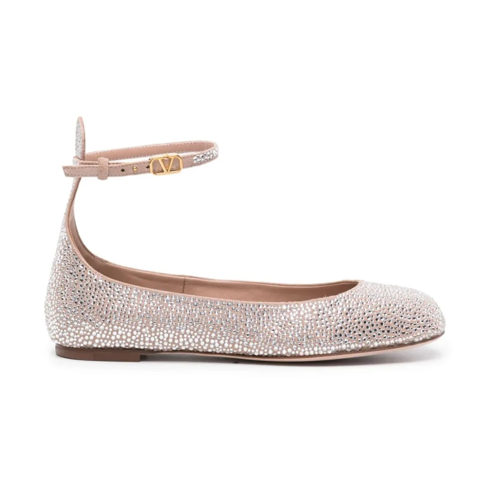 Valentino Garavani Gray Ballerina Shoes, Female, 3 Uk, Elegant Ballerinas Shoes