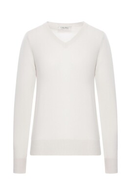 pull-blanc-col-en-v-elegant-origine-italie