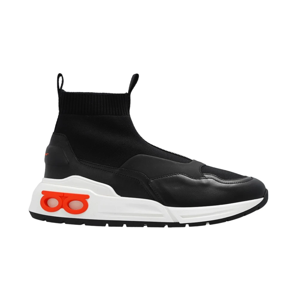 Ferragamo Slip-On Sneakers met Detail Dames Schoenen Zwart
